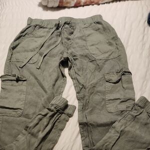Nicole Miller Olive Cargo Pants